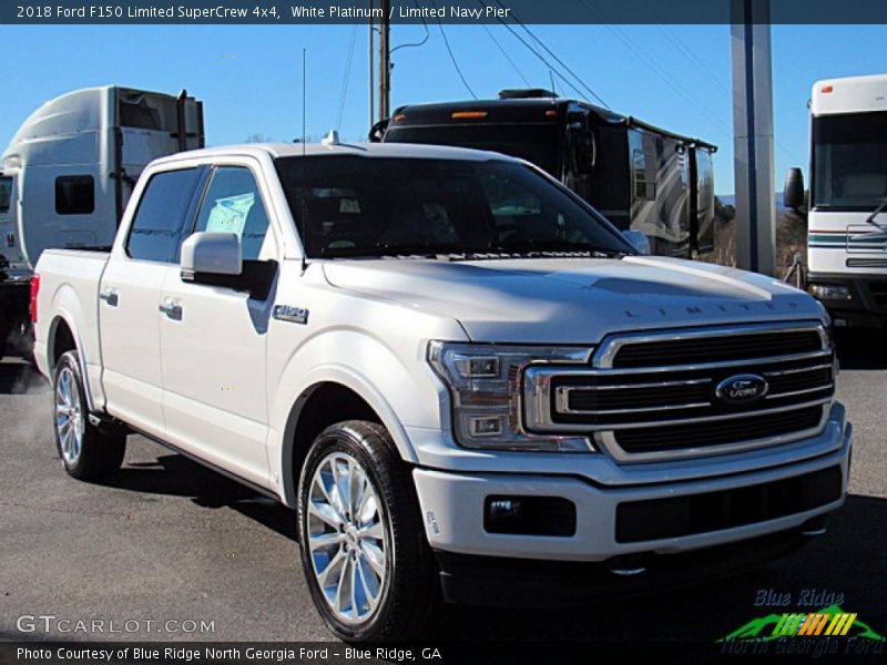 White Platinum / Limited Navy Pier 2018 Ford F150 Limited SuperCrew 4x4