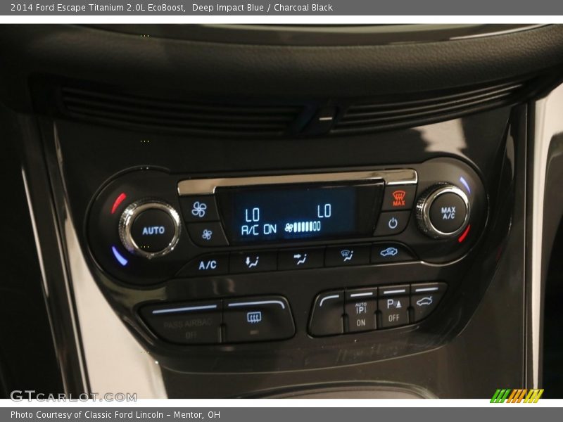 Deep Impact Blue / Charcoal Black 2014 Ford Escape Titanium 2.0L EcoBoost