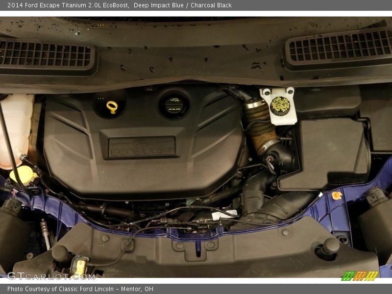 Deep Impact Blue / Charcoal Black 2014 Ford Escape Titanium 2.0L EcoBoost