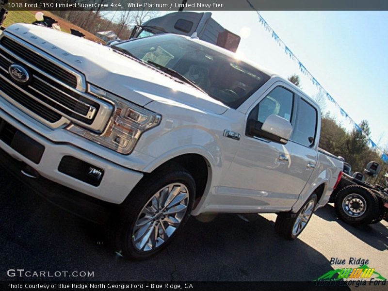 White Platinum / Limited Navy Pier 2018 Ford F150 Limited SuperCrew 4x4