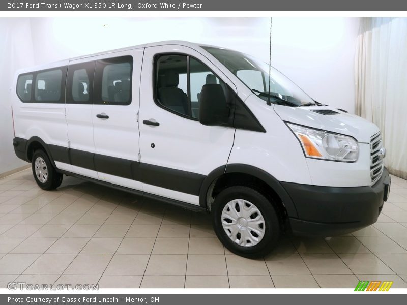 Oxford White / Pewter 2017 Ford Transit Wagon XL 350 LR Long