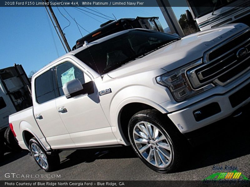White Platinum / Limited Navy Pier 2018 Ford F150 Limited SuperCrew 4x4