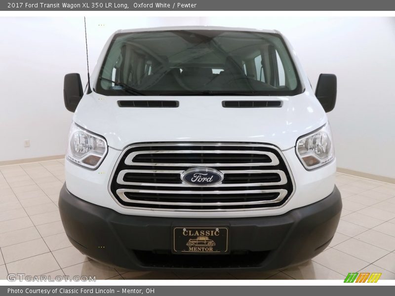 Oxford White / Pewter 2017 Ford Transit Wagon XL 350 LR Long