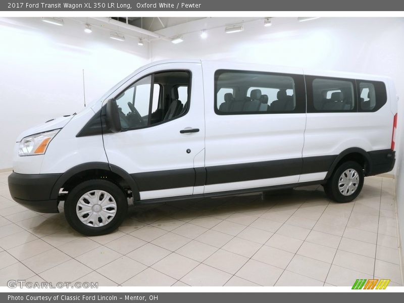 Oxford White / Pewter 2017 Ford Transit Wagon XL 350 LR Long