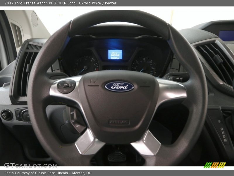 Oxford White / Pewter 2017 Ford Transit Wagon XL 350 LR Long