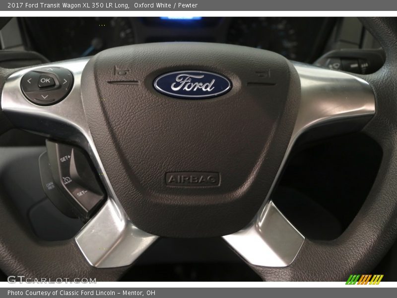 Oxford White / Pewter 2017 Ford Transit Wagon XL 350 LR Long