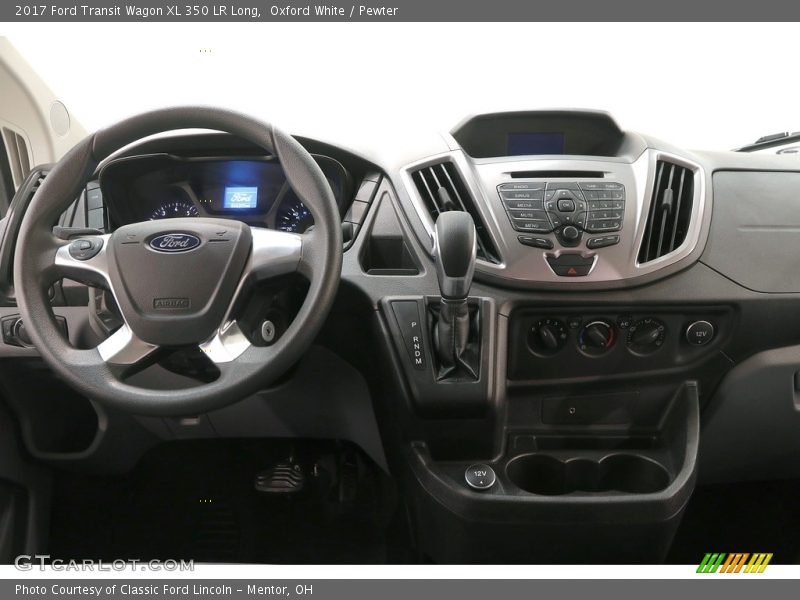 Oxford White / Pewter 2017 Ford Transit Wagon XL 350 LR Long