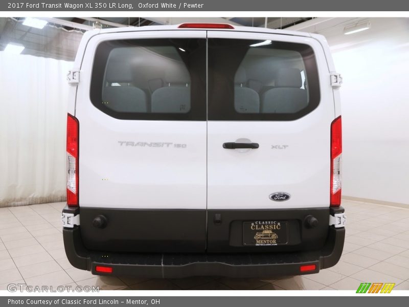 Oxford White / Pewter 2017 Ford Transit Wagon XL 350 LR Long