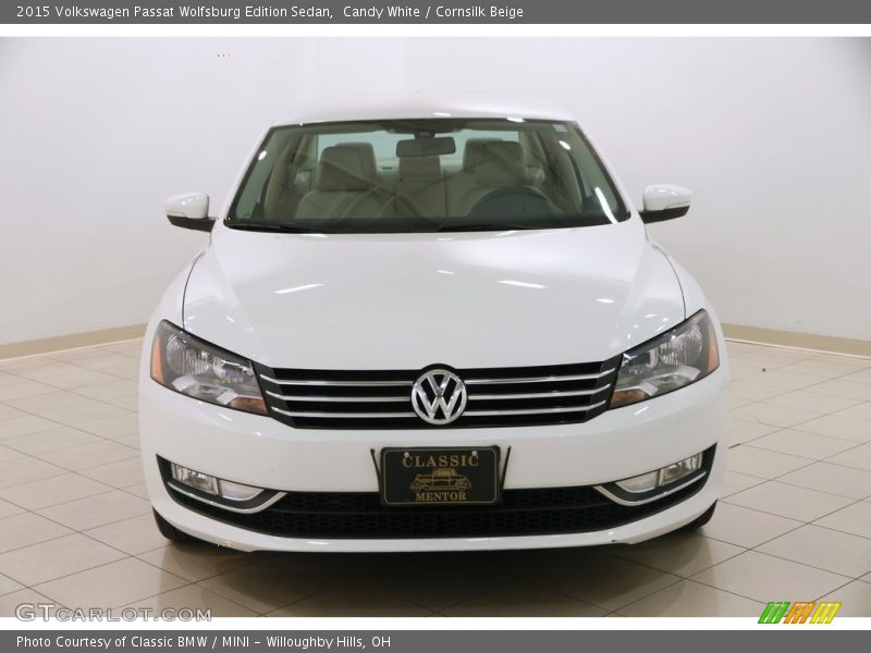 Candy White / Cornsilk Beige 2015 Volkswagen Passat Wolfsburg Edition Sedan