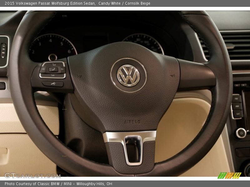Candy White / Cornsilk Beige 2015 Volkswagen Passat Wolfsburg Edition Sedan