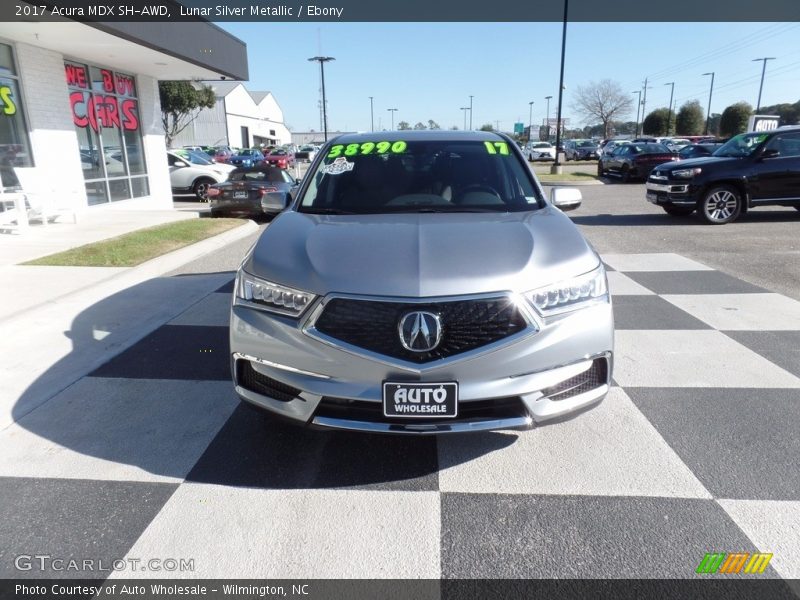 Lunar Silver Metallic / Ebony 2017 Acura MDX SH-AWD