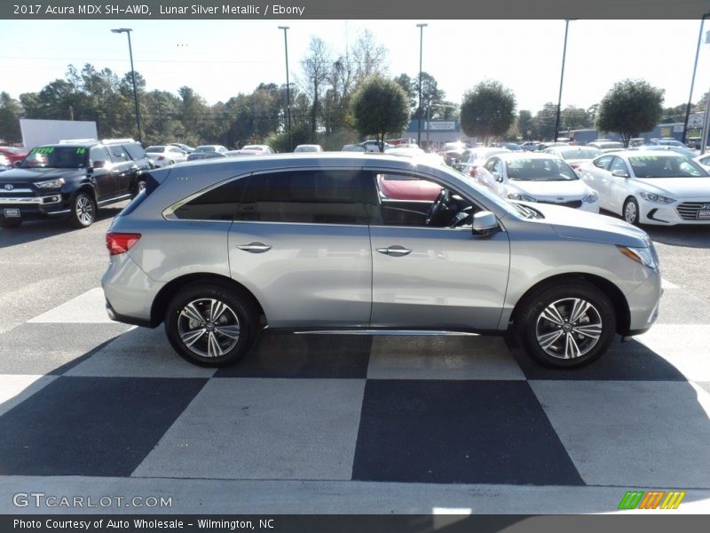 Lunar Silver Metallic / Ebony 2017 Acura MDX SH-AWD