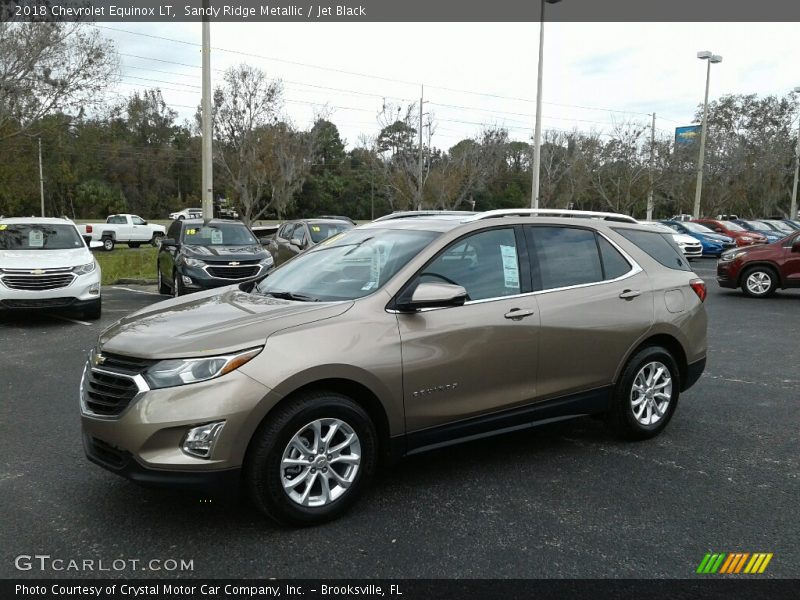 Sandy Ridge Metallic / Jet Black 2018 Chevrolet Equinox LT