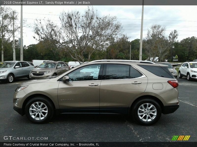 Sandy Ridge Metallic / Jet Black 2018 Chevrolet Equinox LT