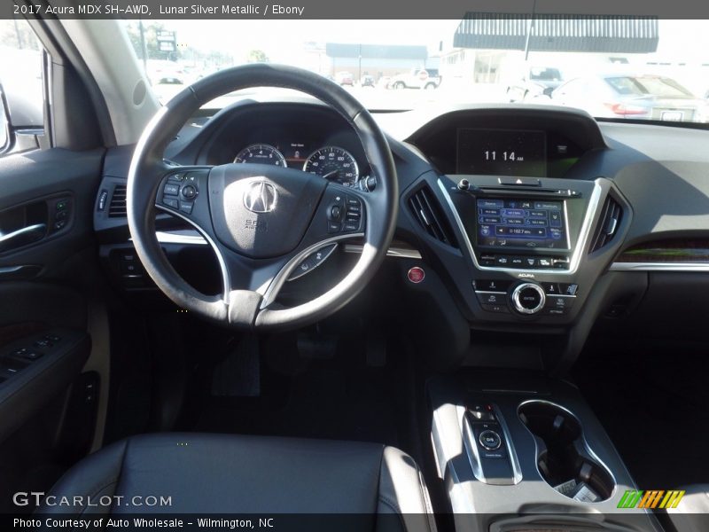 Lunar Silver Metallic / Ebony 2017 Acura MDX SH-AWD