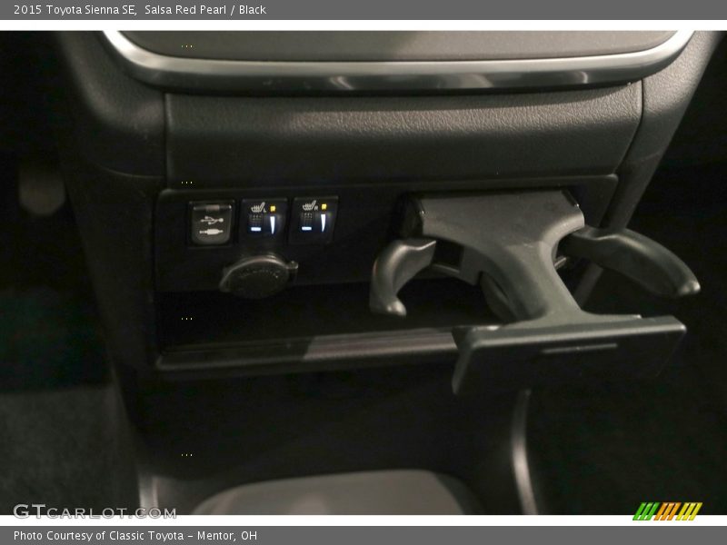 Salsa Red Pearl / Black 2015 Toyota Sienna SE
