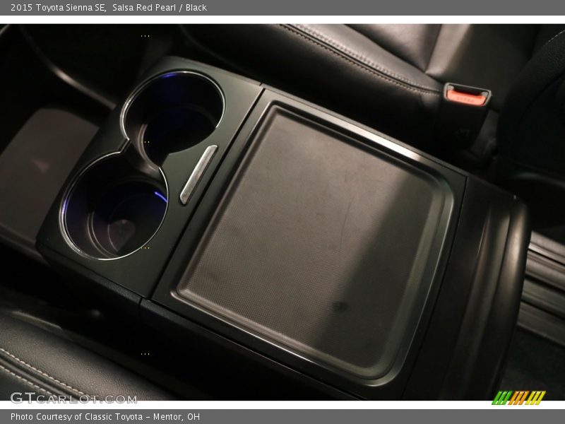 Salsa Red Pearl / Black 2015 Toyota Sienna SE
