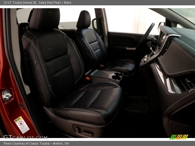 Salsa Red Pearl / Black 2015 Toyota Sienna SE
