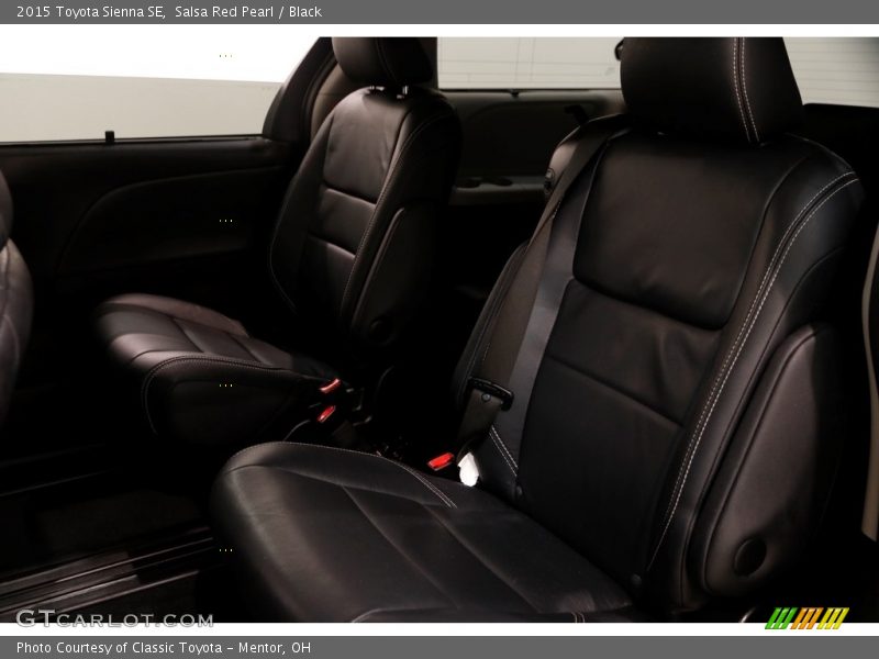 Salsa Red Pearl / Black 2015 Toyota Sienna SE