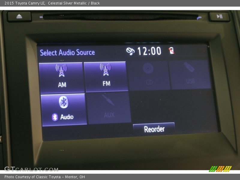 Celestial Silver Metallic / Black 2015 Toyota Camry LE