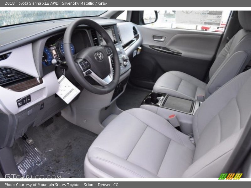  2018 Sienna XLE AWD Gray Interior