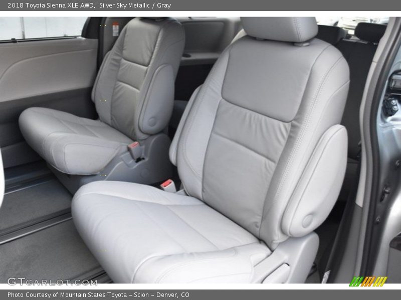 Rear Seat of 2018 Sienna XLE AWD