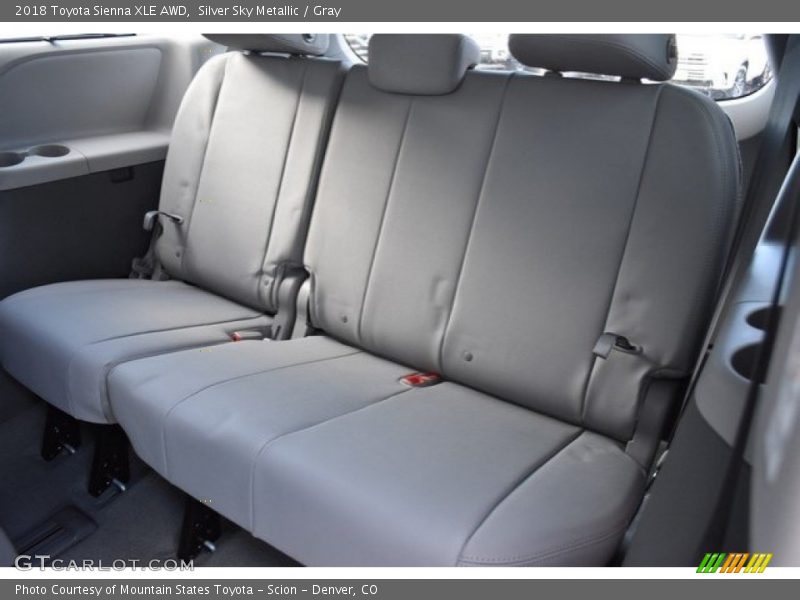 Rear Seat of 2018 Sienna XLE AWD