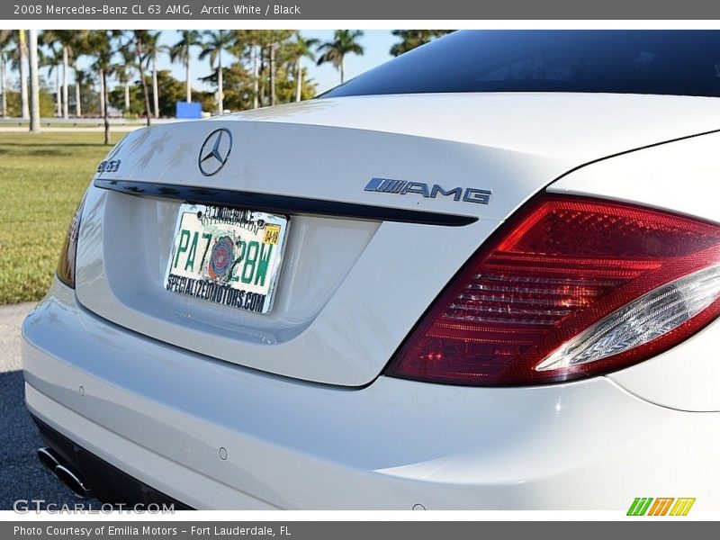 Arctic White / Black 2008 Mercedes-Benz CL 63 AMG