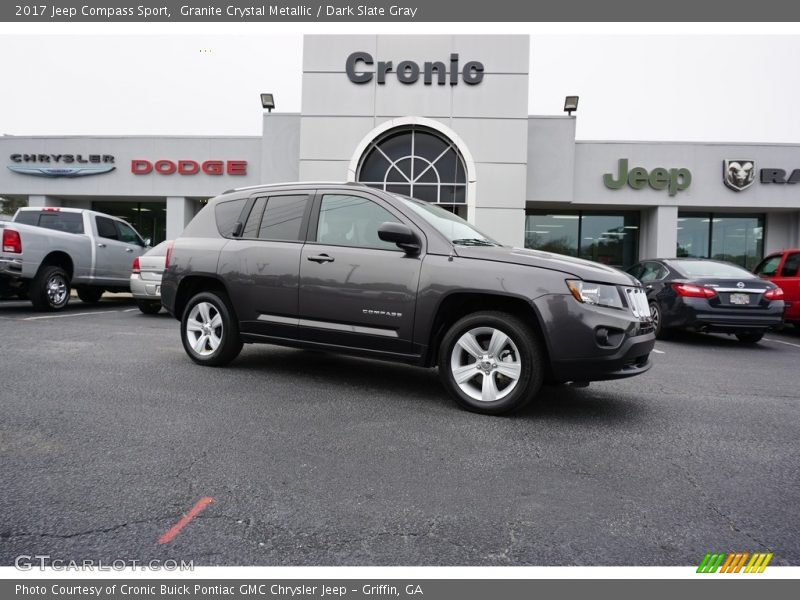 Granite Crystal Metallic / Dark Slate Gray 2017 Jeep Compass Sport