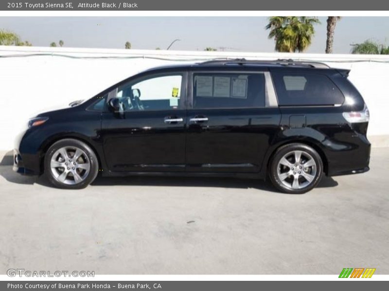 Attitude Black / Black 2015 Toyota Sienna SE