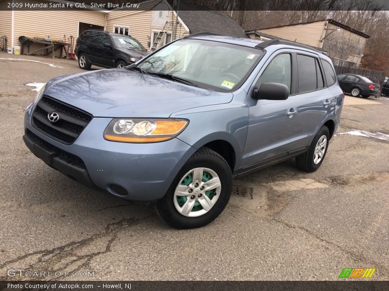 Silver Blue / Gray 2009 Hyundai Santa Fe GLS