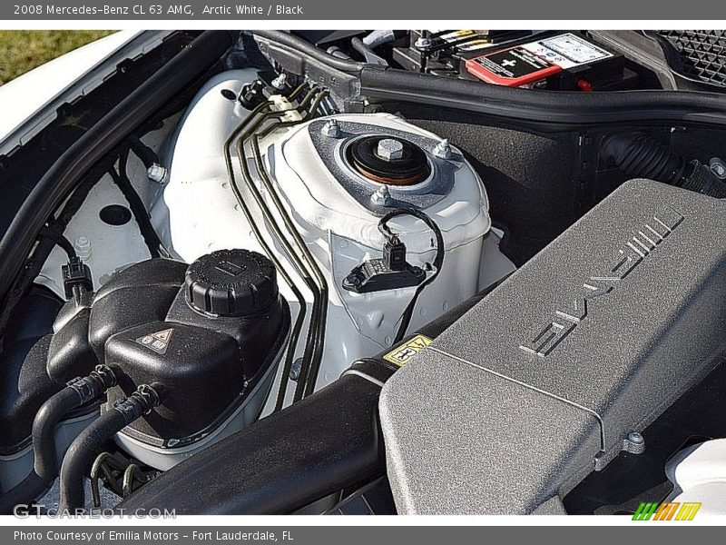 Arctic White / Black 2008 Mercedes-Benz CL 63 AMG