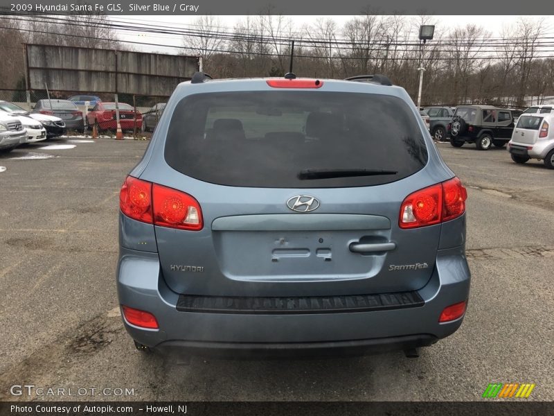 Silver Blue / Gray 2009 Hyundai Santa Fe GLS