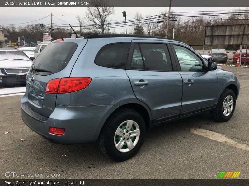 Silver Blue / Gray 2009 Hyundai Santa Fe GLS