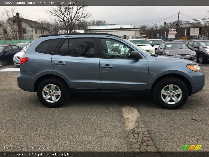 Silver Blue / Gray 2009 Hyundai Santa Fe GLS