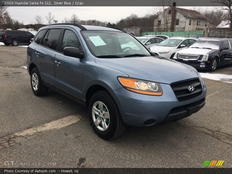 Silver Blue / Gray 2009 Hyundai Santa Fe GLS