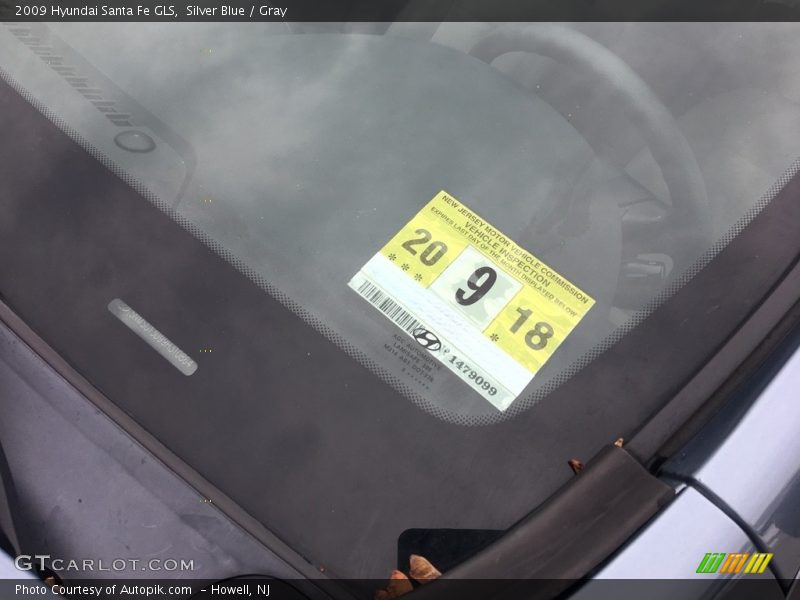 Silver Blue / Gray 2009 Hyundai Santa Fe GLS