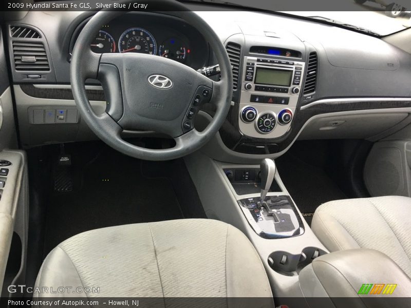 Silver Blue / Gray 2009 Hyundai Santa Fe GLS