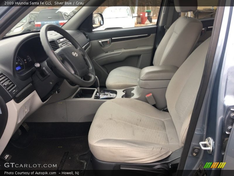 Silver Blue / Gray 2009 Hyundai Santa Fe GLS