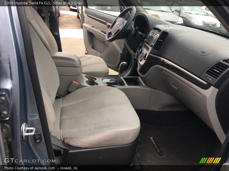 Silver Blue / Gray 2009 Hyundai Santa Fe GLS