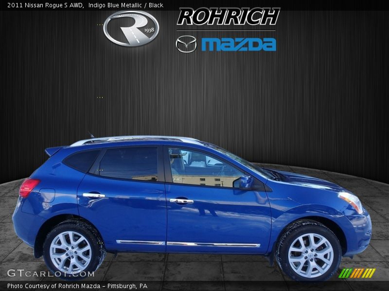 Indigo Blue Metallic / Black 2011 Nissan Rogue S AWD