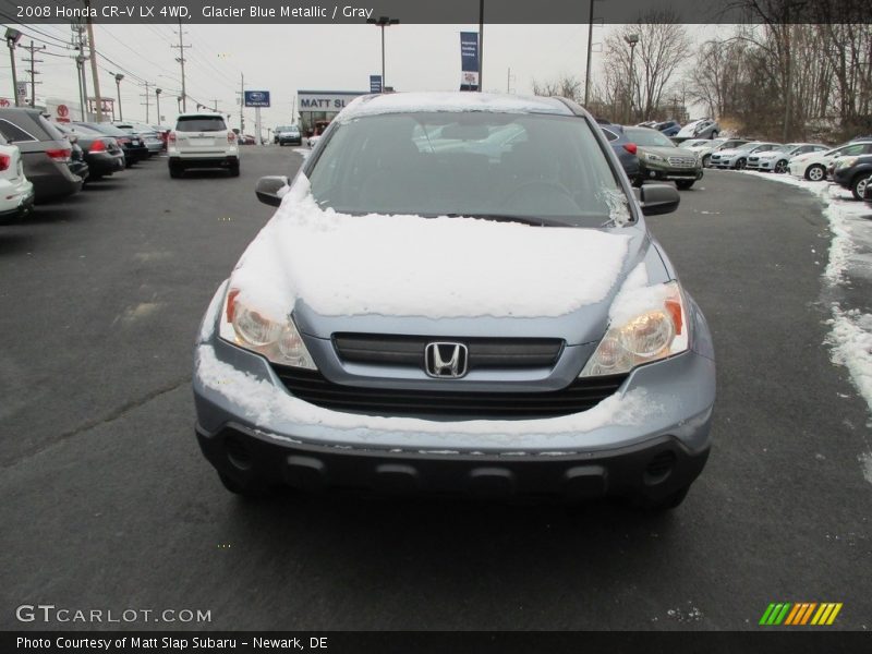 Glacier Blue Metallic / Gray 2008 Honda CR-V LX 4WD