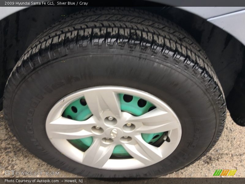 Silver Blue / Gray 2009 Hyundai Santa Fe GLS