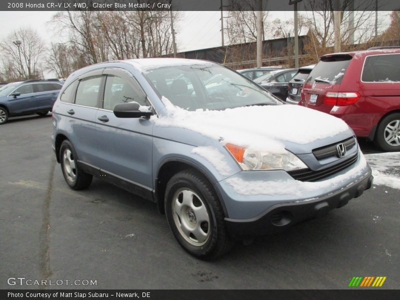 Glacier Blue Metallic / Gray 2008 Honda CR-V LX 4WD
