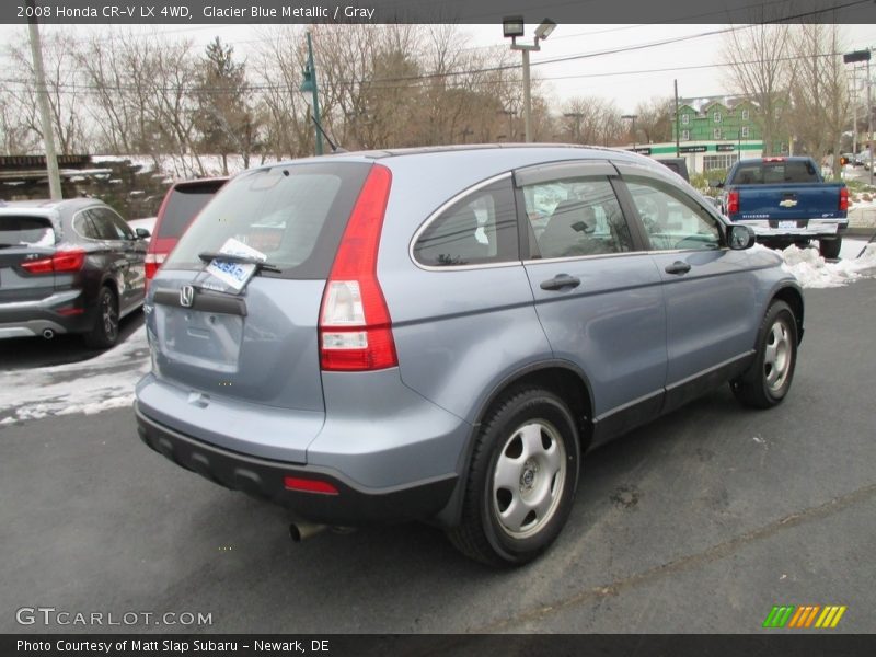 Glacier Blue Metallic / Gray 2008 Honda CR-V LX 4WD