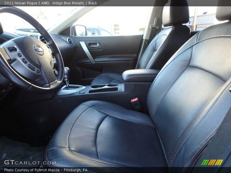 Indigo Blue Metallic / Black 2011 Nissan Rogue S AWD