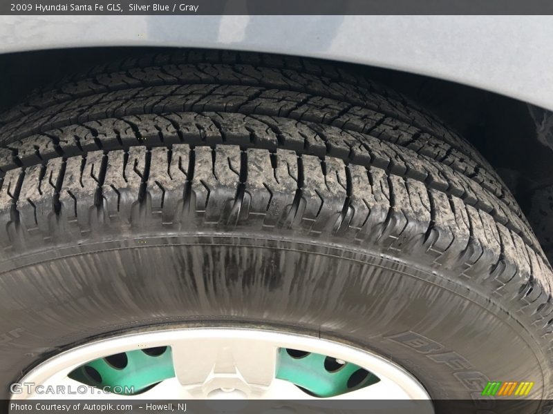 Silver Blue / Gray 2009 Hyundai Santa Fe GLS