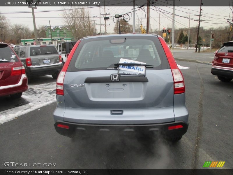 Glacier Blue Metallic / Gray 2008 Honda CR-V LX 4WD