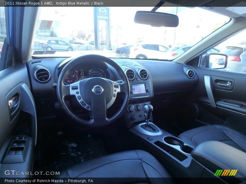 Indigo Blue Metallic / Black 2011 Nissan Rogue S AWD