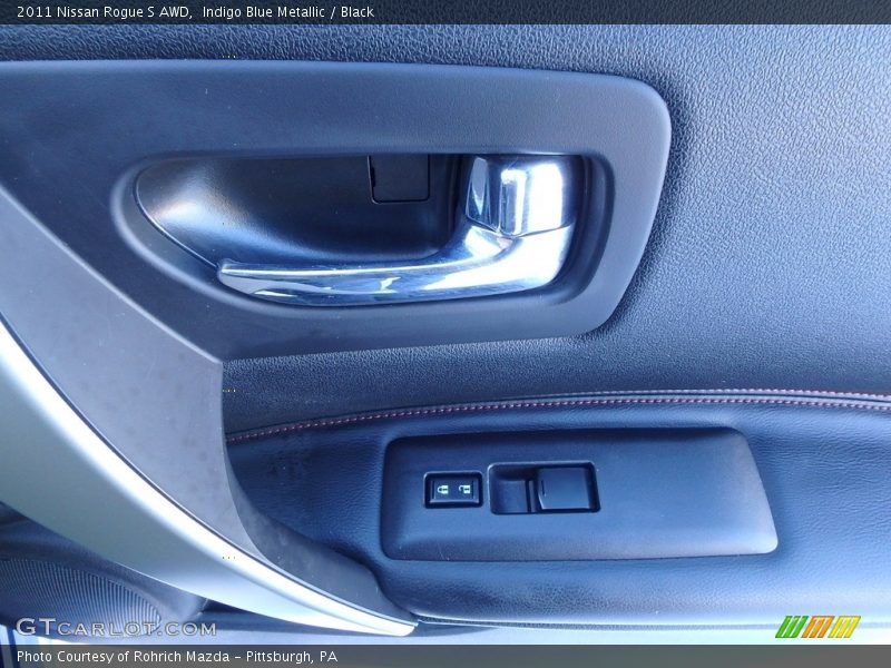 Indigo Blue Metallic / Black 2011 Nissan Rogue S AWD